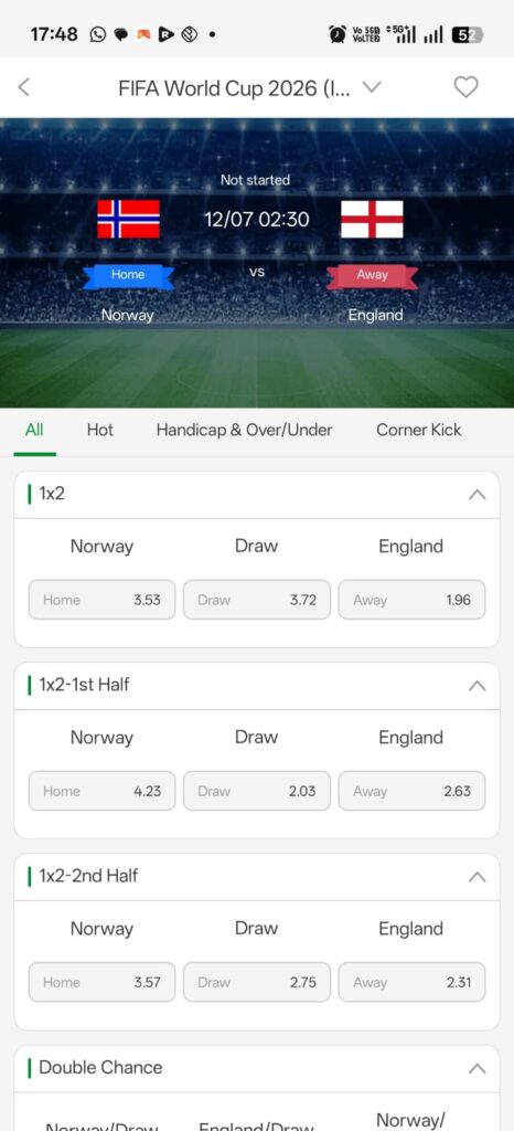 Betinr sports section featuring exciting online sports gameplay and competition